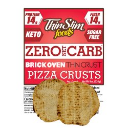 ThinSlim Foods Zero Net Carb Pizza Crust, Brick Oven Thin Crust 4oz 2pack ThinSlim Foods Zero Net Carb Pizza Crust, Brick Oven Thin Crust 4oz 2pack