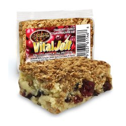 Scrumptous VitalJolt Cranberry Crunch Collagen Brownie Bar, 6pack Scrumptous VitalJolt Cranberry Crunch Collagen Brownie Bar, 6pack
