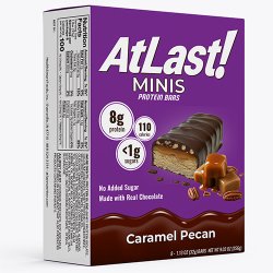 AtLast! Minis Protein Bars, Caramel Pecan AtLast! Minis Protein Bars, Caramel Pecan