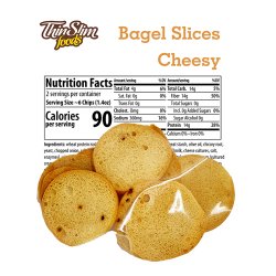 ThinSlim Foods Bagel Slices Cheesy