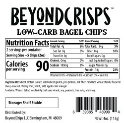 BeyondCrisps Low Carb Bagel Chips