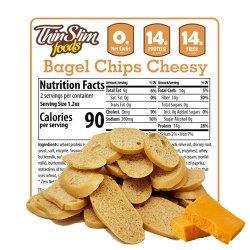 ThinSlim Foods Bagel Chips Cheesy