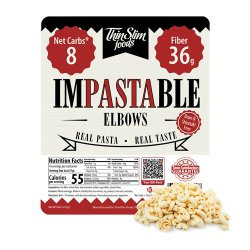 ThinSlim Foods Impastable Low Carb Pasta Elbows ThinSlim Foods Impastable Low Carb Pasta Elbows