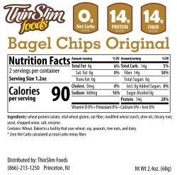 ThinSlim Foods Bagel Chips Original