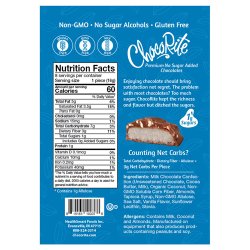 Chocorite Natural Candies, Milk Chocolate Coconut Almond