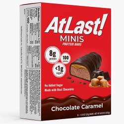 AtLast! Minis Protein Bars, Chocolate Caramel AtLast! Minis Protein Bars, Chocolate Caramel