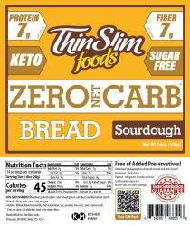 ThinSlim Foods Zero Net Carb Bread Sourdough