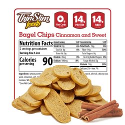 ThinSlim Foods Bagel Chips Cinnamon and Sweet