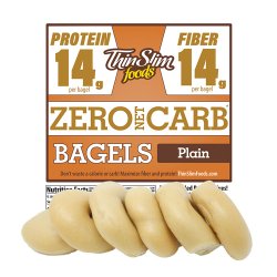 ThinSlim Foods Zero Net Carb Bagels Plain ThinSlim Foods Zero Net Carb Bagels Plain