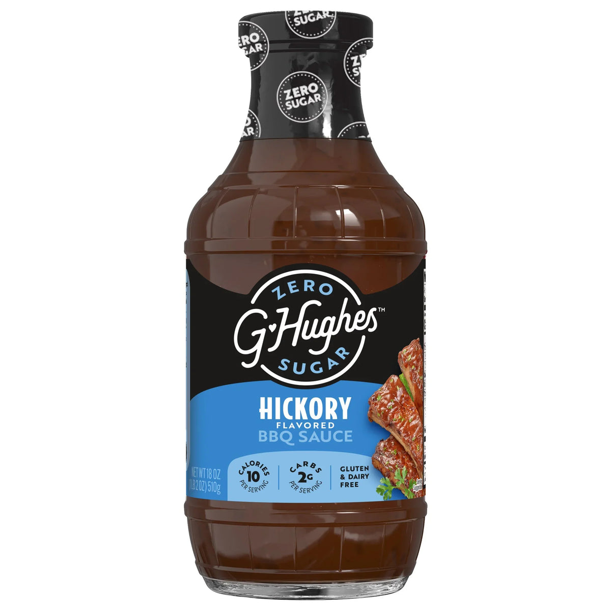 G Hughes' Smokehouse Sugar-Free BBQ Sauce - Hickory Flavored (18 oz) - 1 Bottle