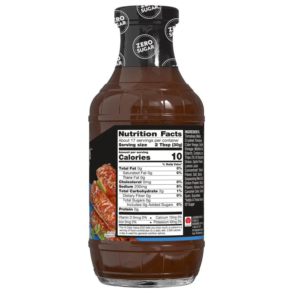 G Hughes' Smokehouse Sugar-Free BBQ Sauce - Hickory Flavored (18 oz) - 1 Bottle