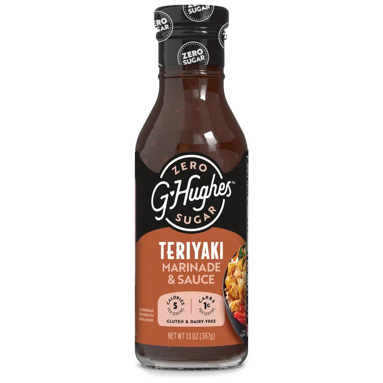 G Hughes Smokehouse Sugar Free Marinade - Teriyaki (13 oz) One Bottle