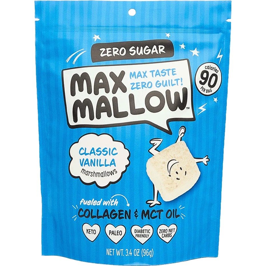 Know Brainer Foods Max Mallow Sugar Free Marshmallows - Classic Vanilla One Pack