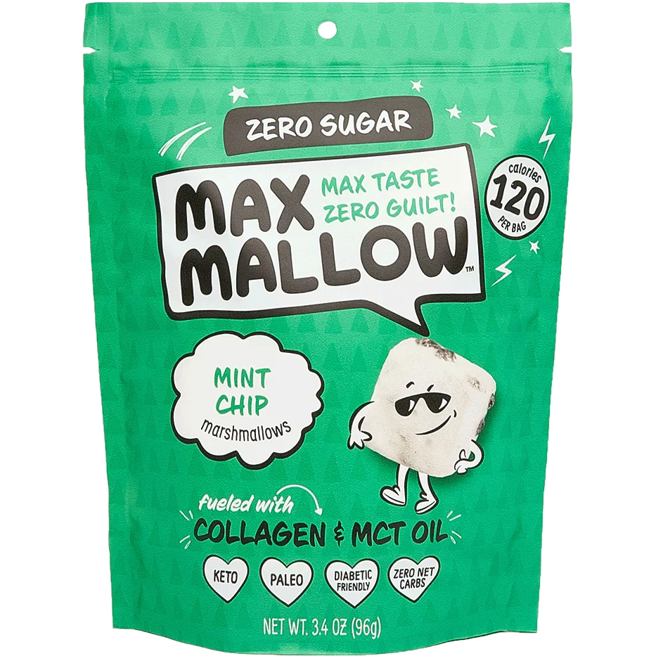 Know Brainer Foods Max Mallow Sugar Free Marshmallows - Mint Chip One Pack