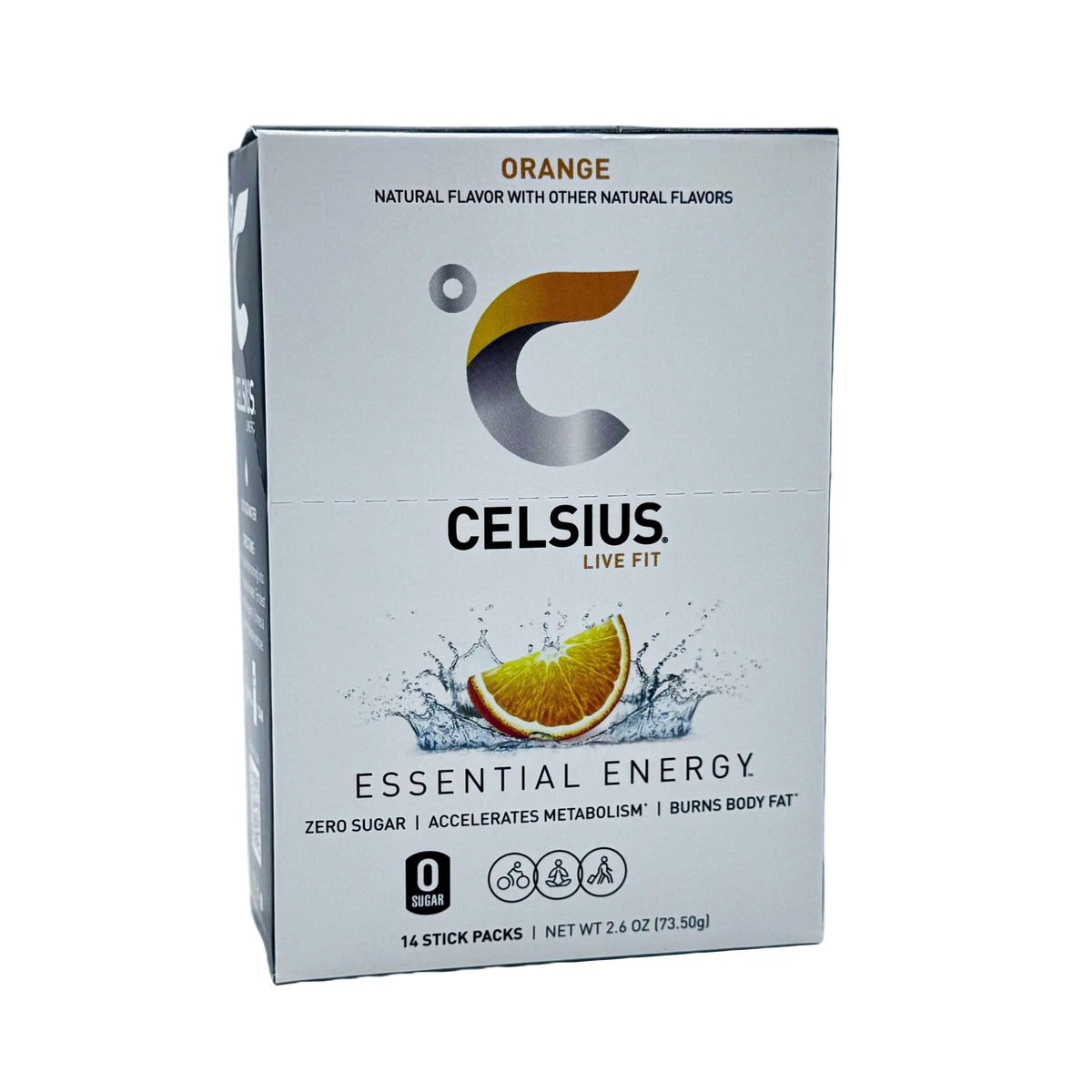 Celsius On-The-Go Packets, 14 packets - Orange