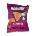 Front package of Legendary Foods Popped Protein Chips, Barbecue / One Bag