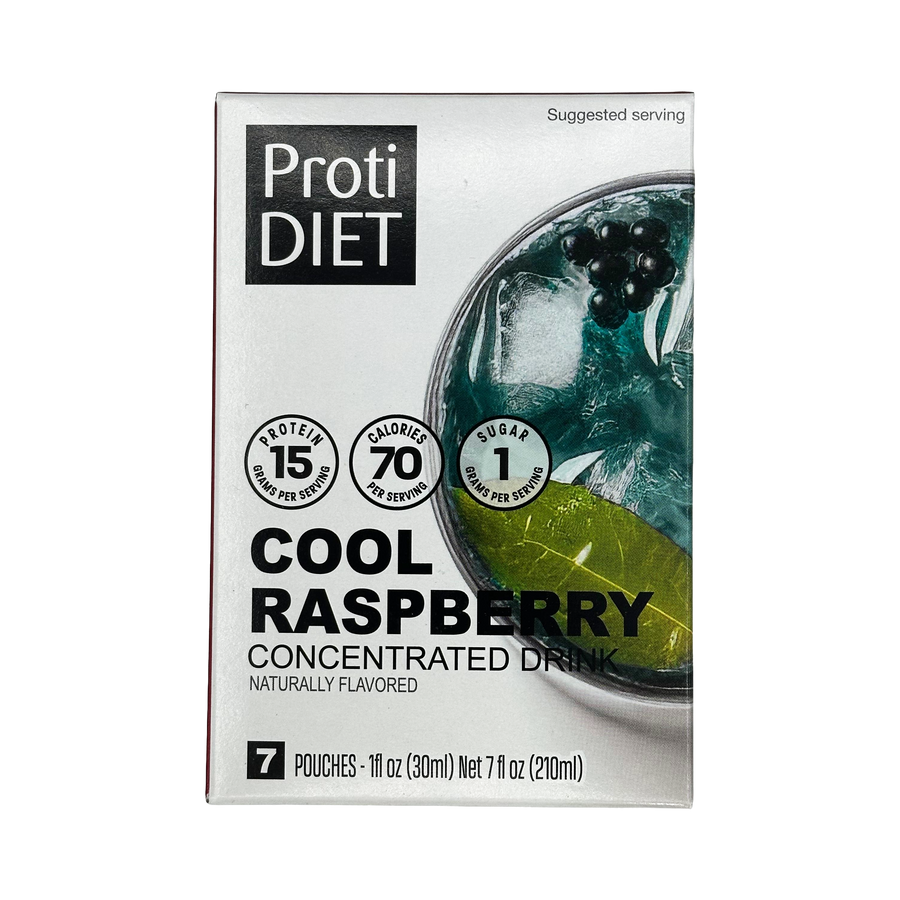Proti Diet Concentrated Drink Mix, Cool Raspberry, 7 Pouches - 1-Pack