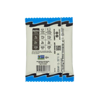 A package of RipVan waffles displays nutritional information, including calories and sugar content, with a blue and white design and a non-GMO label, set against a plain background.