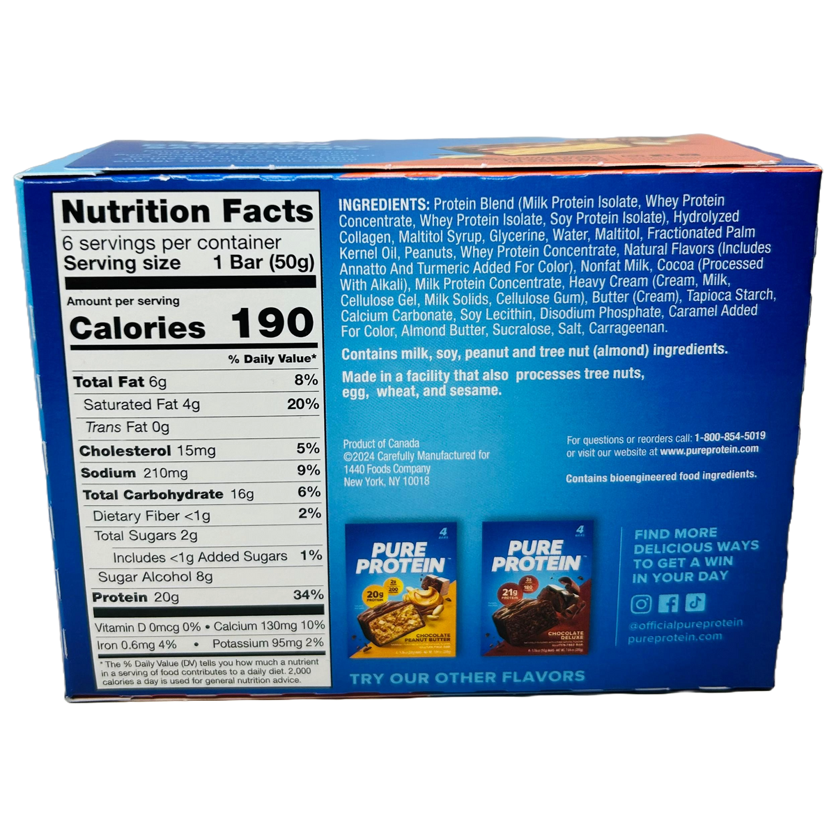 Pure Protein Bars - Chocolate Peanut Caramel