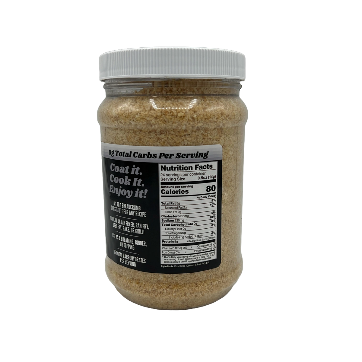 Pork King Good Pork Rind Crumbs, 12 oz - Unseasoned