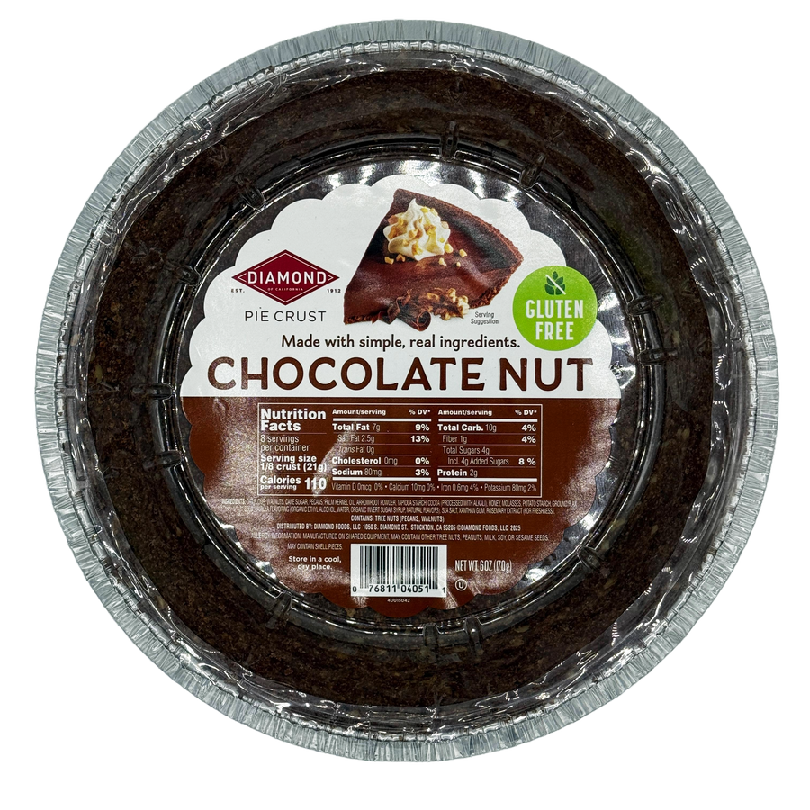 Diamond of California Nut Pie Crust, 6oz - Chocolate Nut
