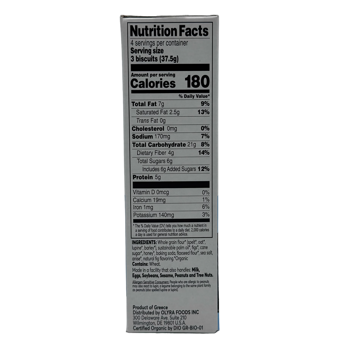 Olyra Crunchy Breakfast Biscuits, 5.3 oz - Fig Anise