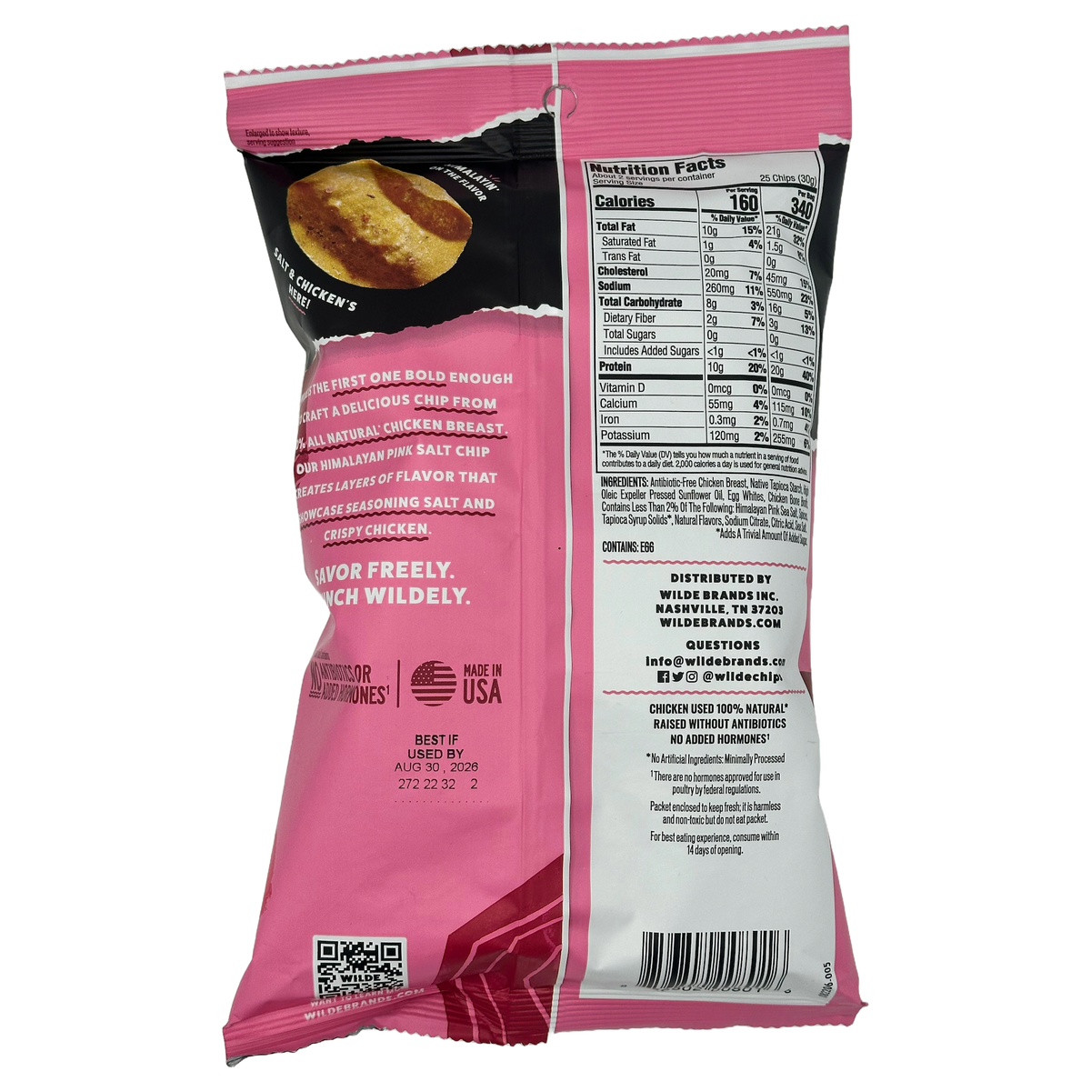 Wilde Chicken Chips - Himalayan Pink Salt