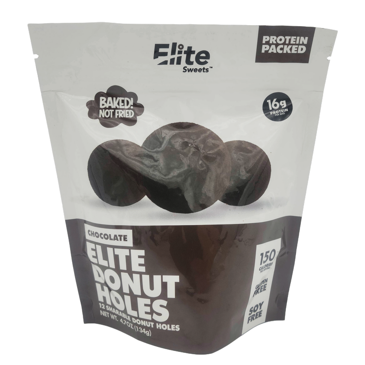 Elite Sweets High-Protein & Low-Carb Donut Holes - Chocolate, One Pack