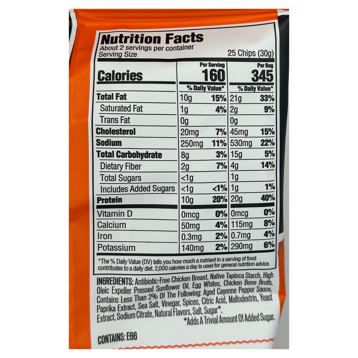 Wilde Chicken Chips - Buffalo One Bag (2.25 oz)