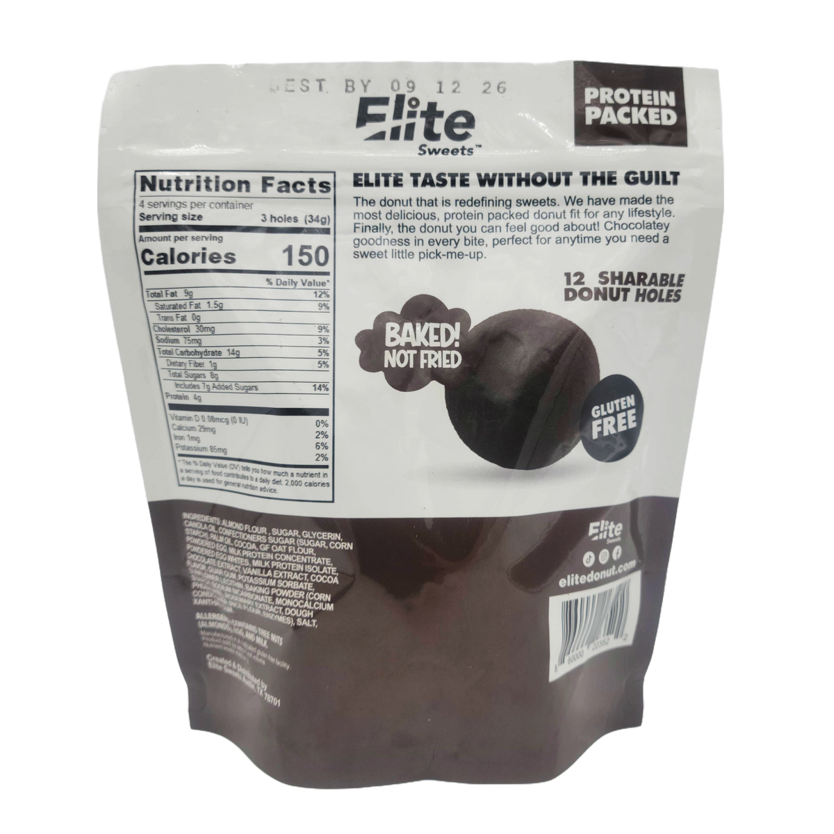 Elite Sweets High-Protein & Low-Carb Donut Holes - Chocolate