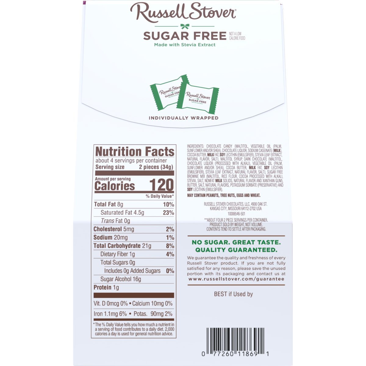 Russell Stover Sugar Free Dessert Bites - Brownie Truffle (4.8 oz)