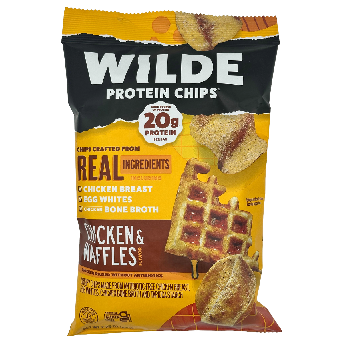 Wilde Chicken Chips - Chicken & Waffles One Bag (2.25 oz)