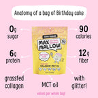 Know Brainer Foods Max Mallow Sugar Free Marshmallows - Birthday Cake