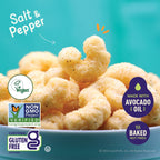CauliPuffs Gluten Free Cauliflower Puffed Snacks - Vegan Salt & Pepper