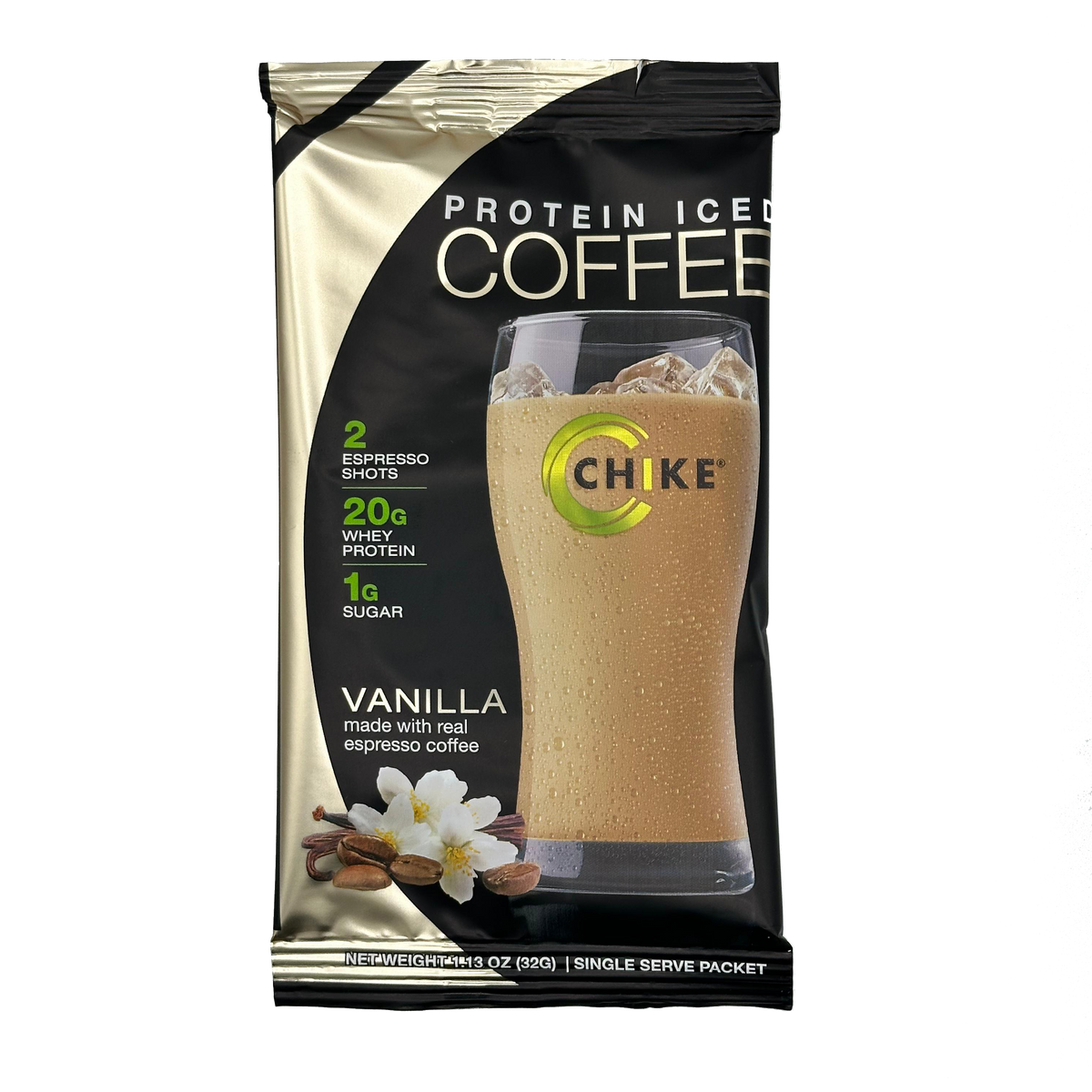 Chike Nutrition High Protein Iced Coffee Single Serving Packets - Vanilla, One Packet