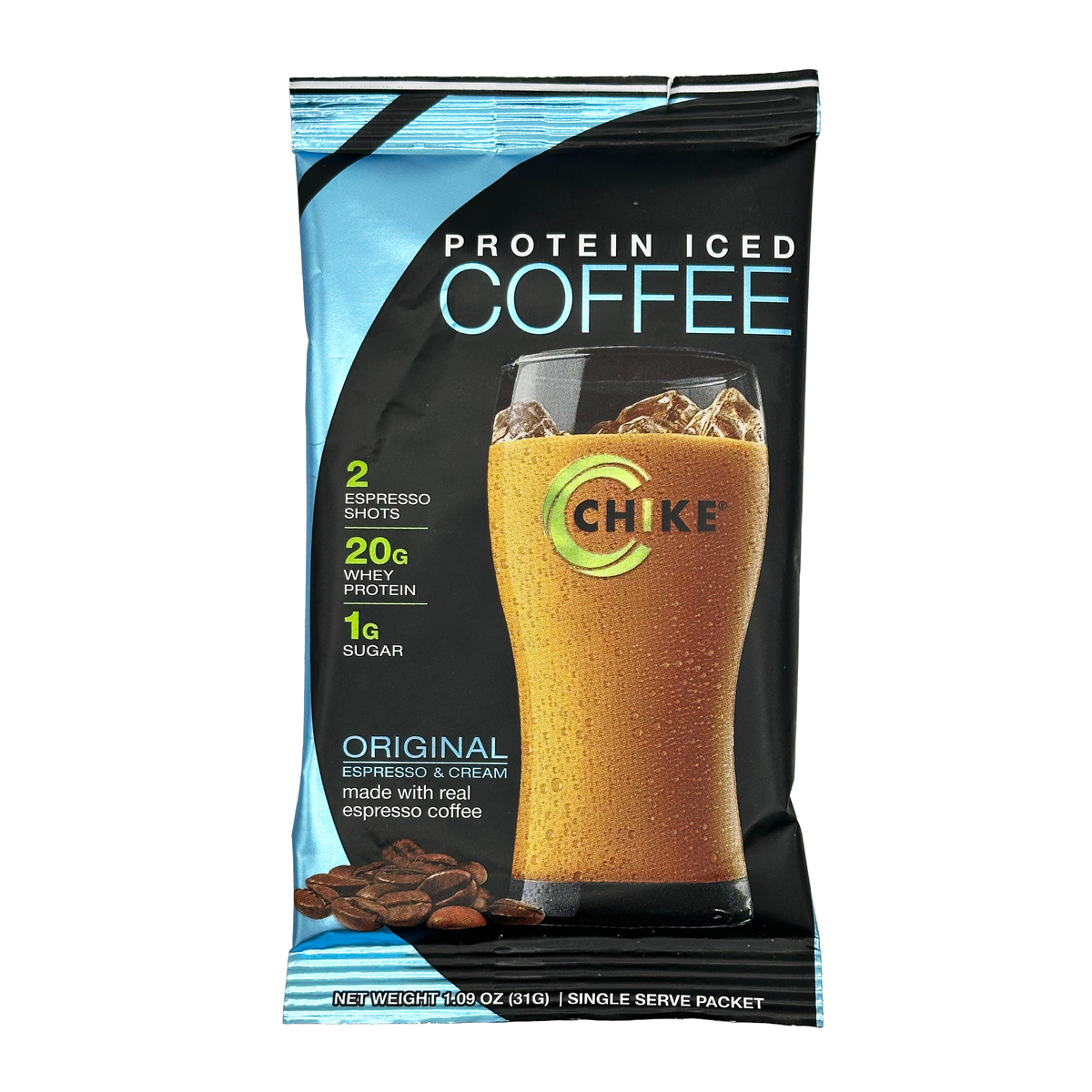 Chike Nutrition High Protein Iced Coffee Single Serving Packets - Original, One Packet