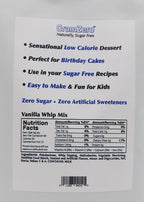GramZero Stevia Sweetened Sugar Free Frosting/Topping/Mousse Mix - Vanilla Whip 4 pouches