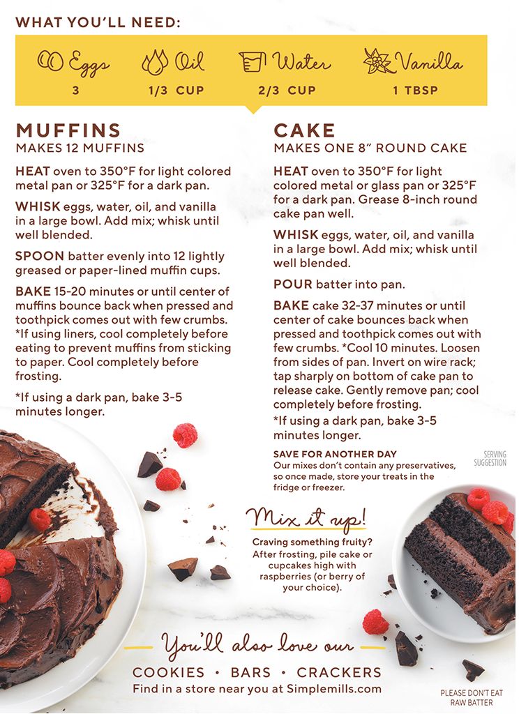 Simple Mills Chocolate Muffin & Cake Almond Flour Mix 11.2 oz