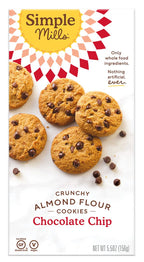 Simple Mills Crunchy Cookies, 5.5oz. - Chocolate Chip