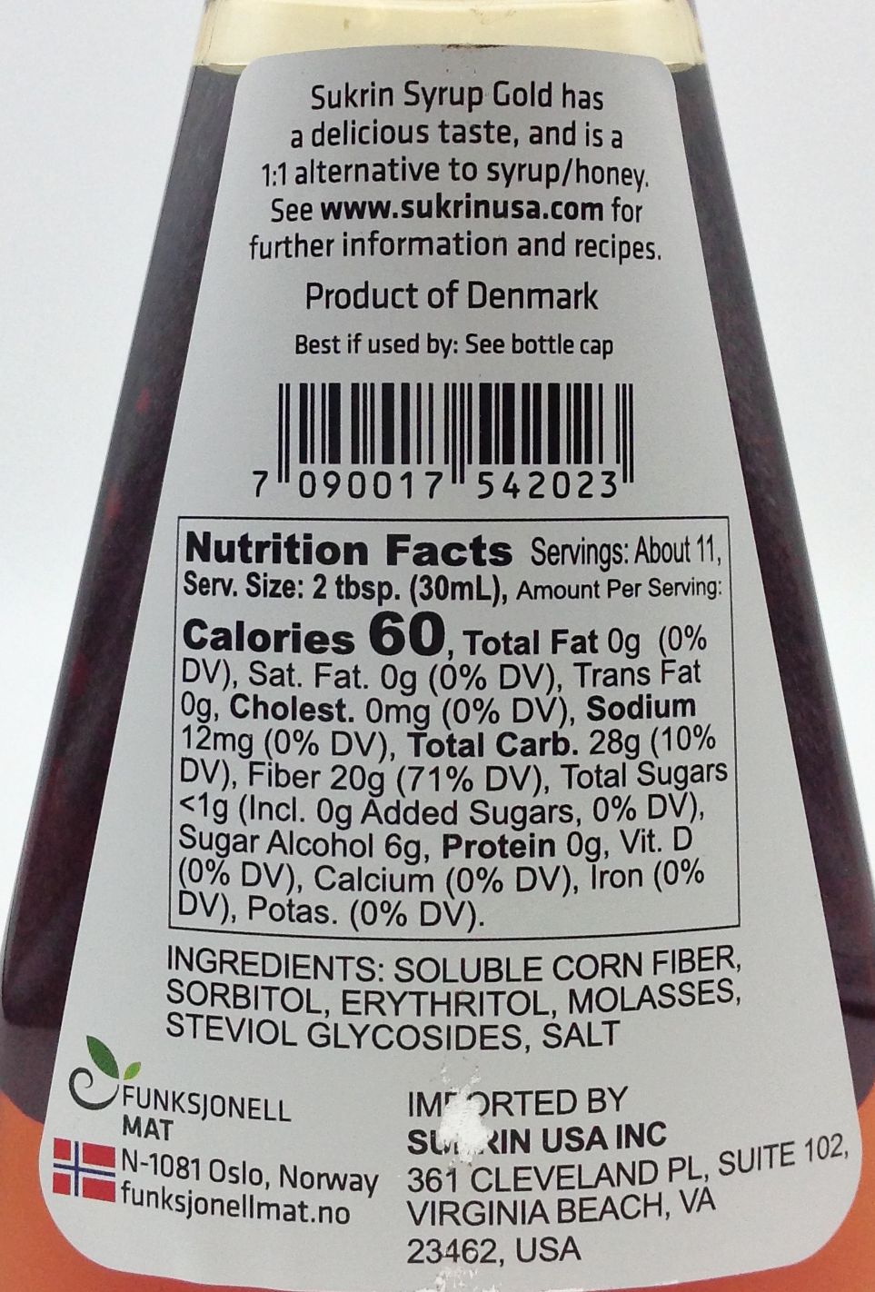 Sukrin Syrup Gold, Syrup and Honey Alternative 15.9 oz(450g)