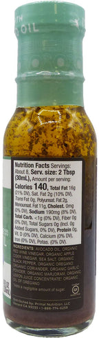 Primal Kitchen Avocado Oil Vinaigrette & Marinade - Greek 8 fl oz