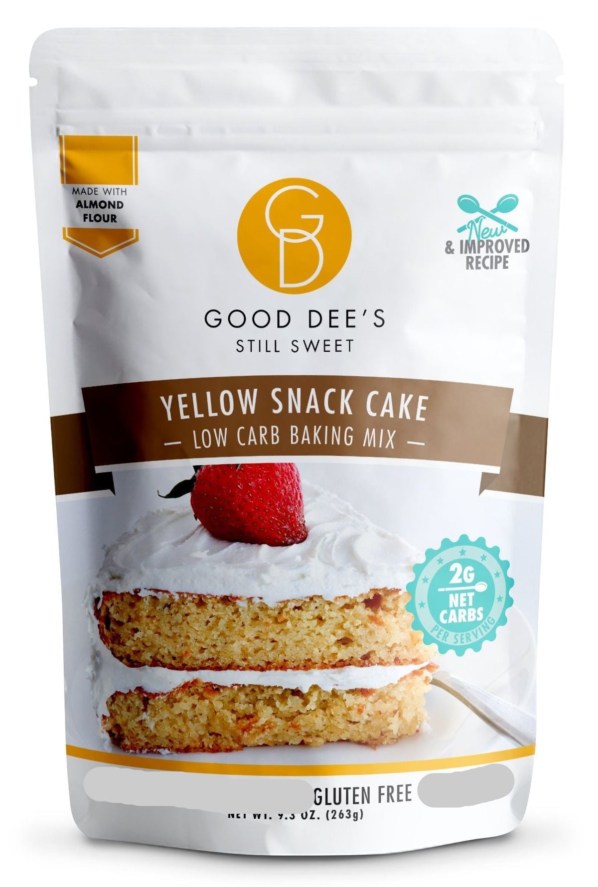Good Dee's Low Carb Yellow Snack Cake Mix 9.3 oz