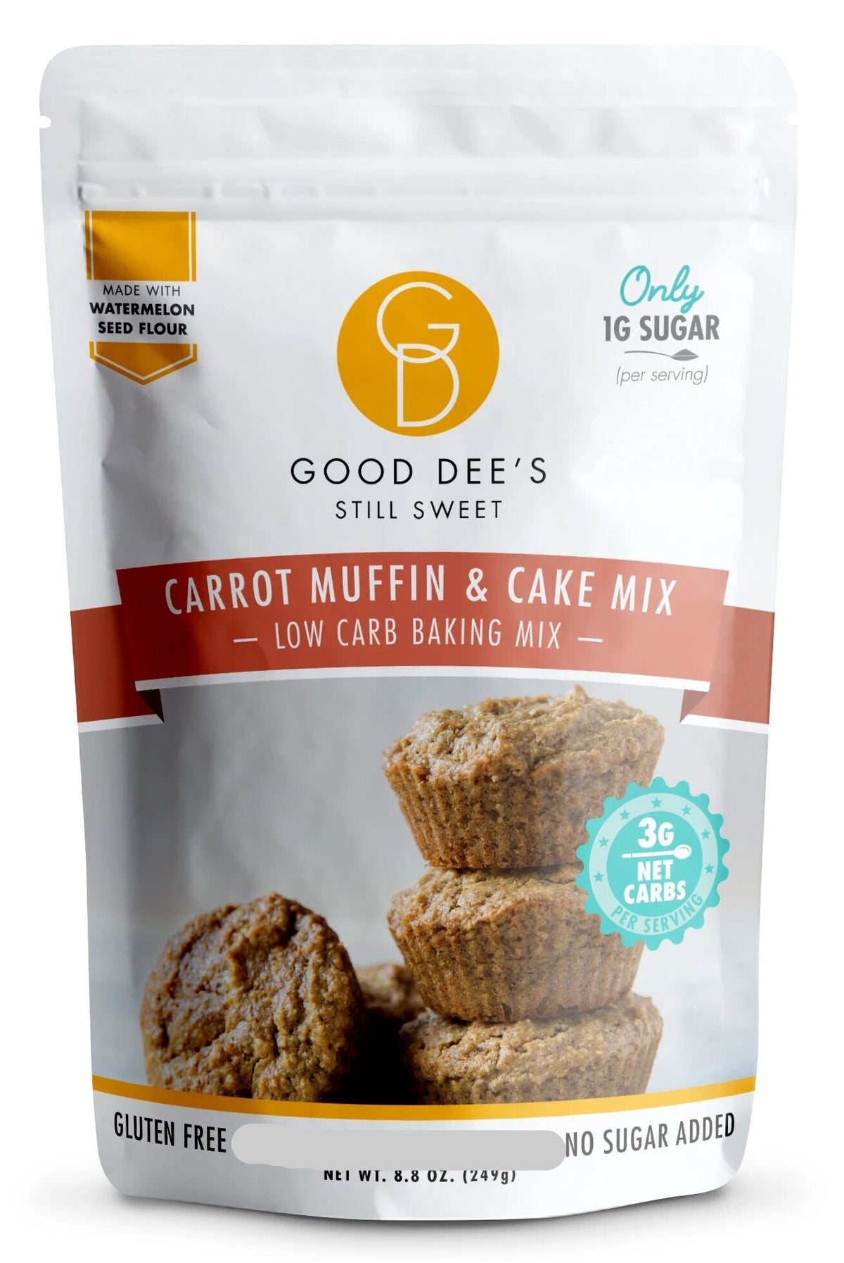 Good Dee's Low Carb Carrot Muffin & Cake Mix 8.8 oz