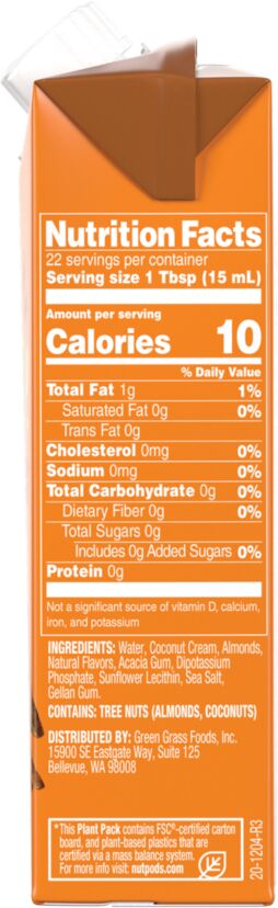 Nutpods Almond + Coconut Unsweetened Creamer - Pumpkin Spice 11.2 fl oz