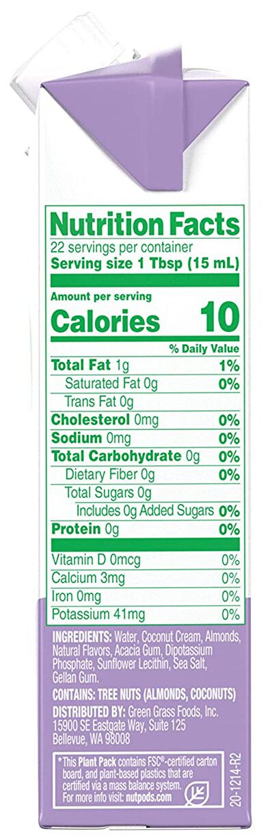Nutpods Almond + Coconut Unsweetened Creamer - Toasted Marshmallow (CLEARANCE: Best by August 12, 2025) 11.2 fl oz
