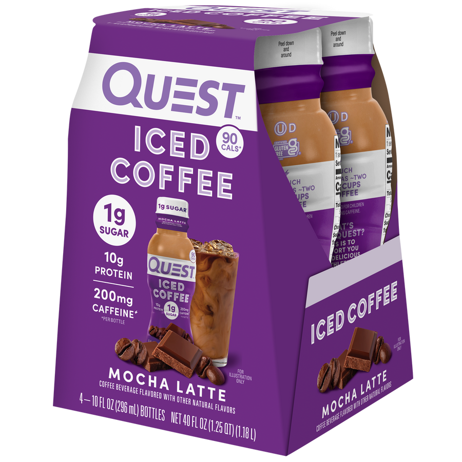 Quest Nutrition Iced Coffee in Mocha Latte #Size_4-Pack, product image 1.