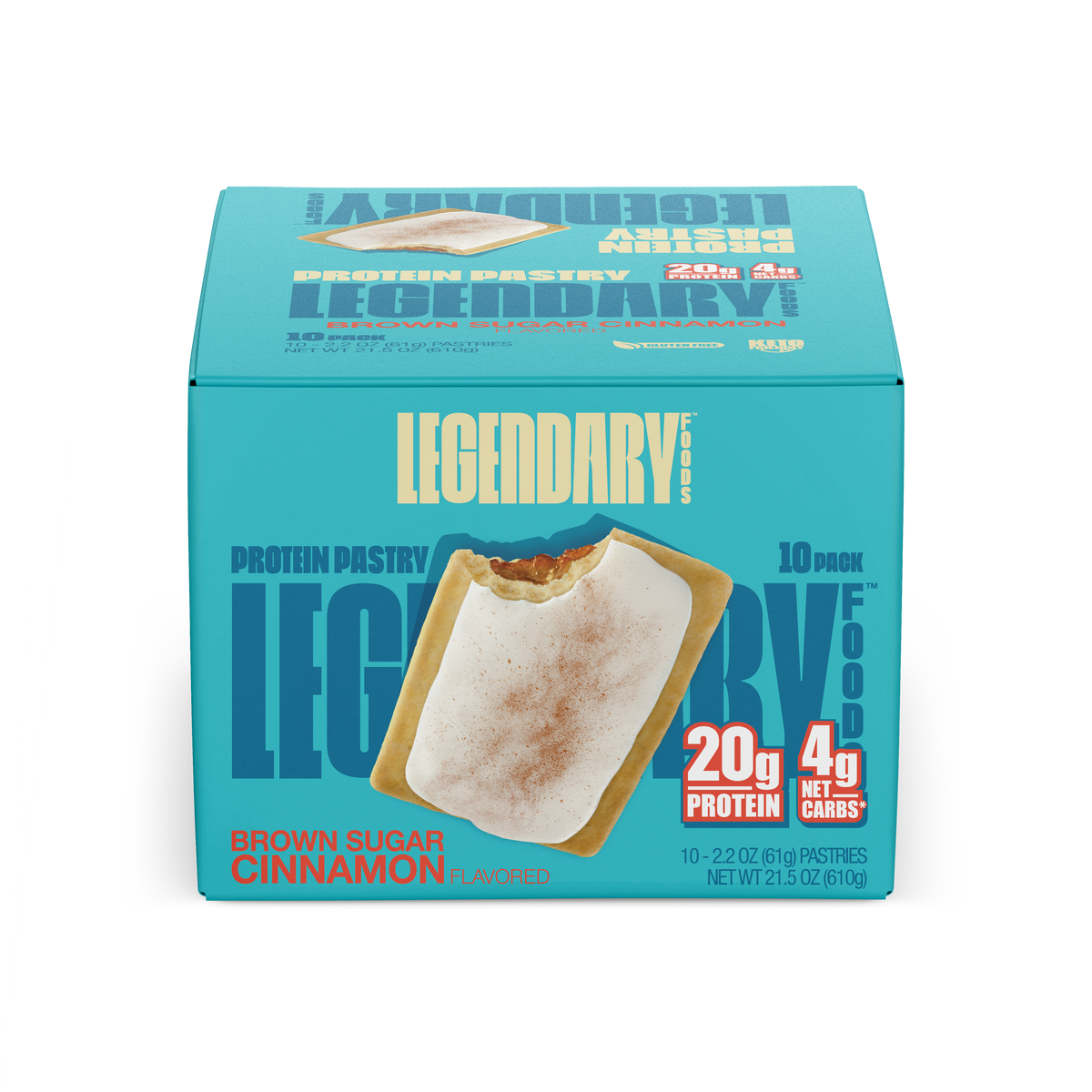 Legendary Foods Protein Pastry - Brown Sugar Cinnamon 10-Pack