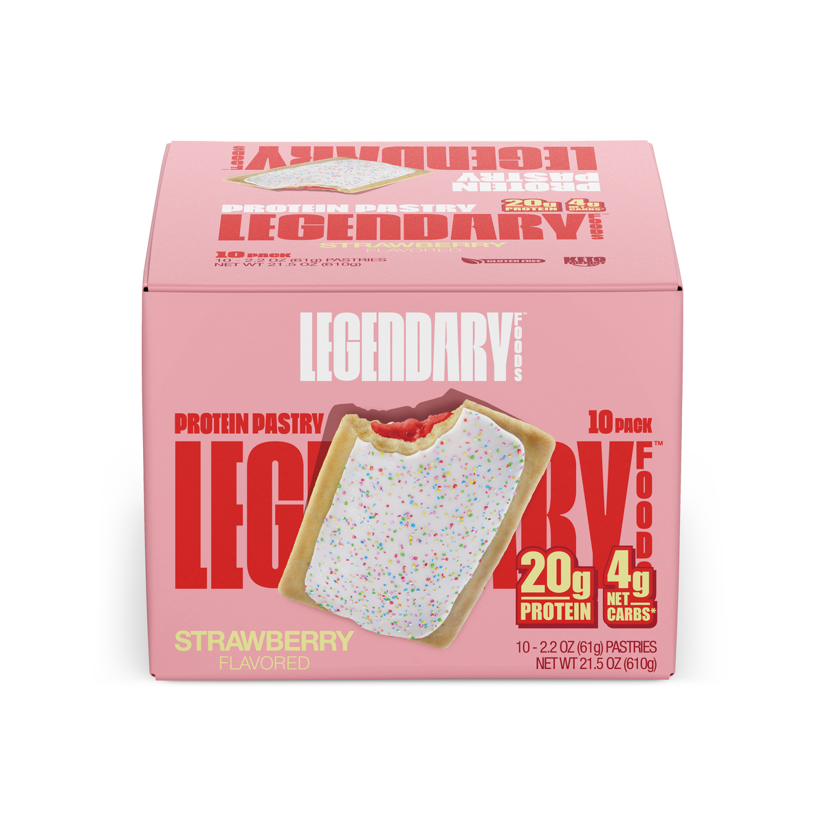 Legendary Foods Protein Pastry - Strawberry 10-Pack