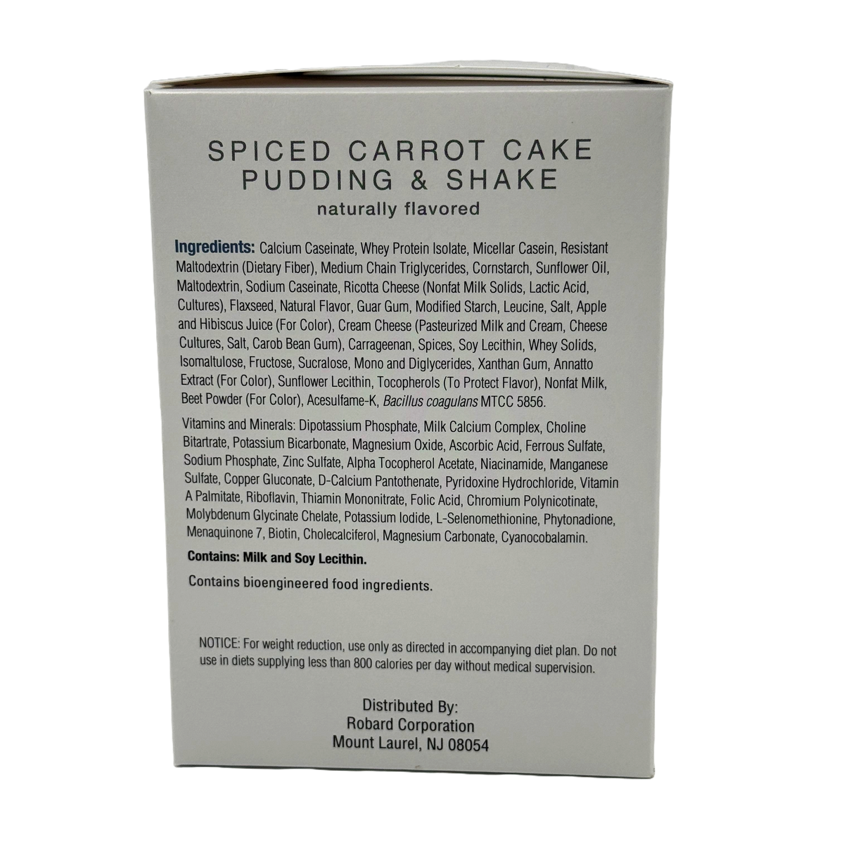 Numetra 20g Protein Pudding & Shakes - Spiced Carrot Cake