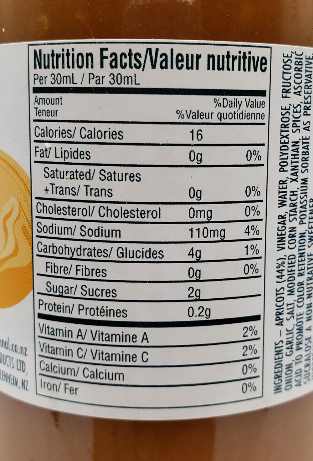 Jok n Al Low Calorie Apricot Sauce 10 fl. oz.